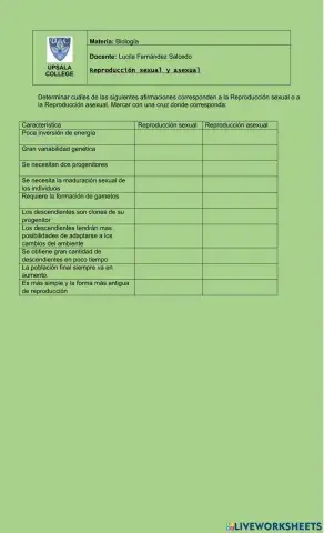 Revision reproduccion sexual y asexual