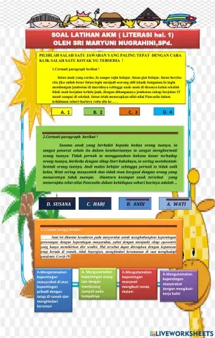 Soal latihan akm (pkn)