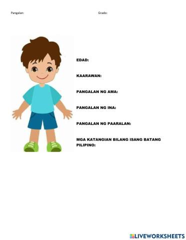 Batayang impormasyon sa sarili