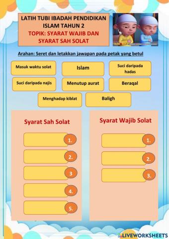 SYARAT SAH DAN SYARAT WAJIB SOLAT