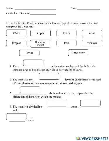 Internal Structure of Earth