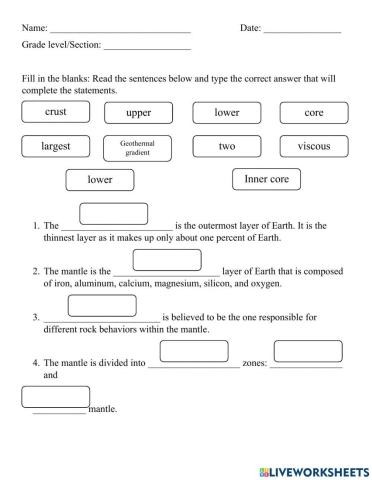 Internal Structure of Earth