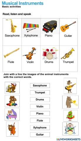 Musical Instruments (Basic activities)
