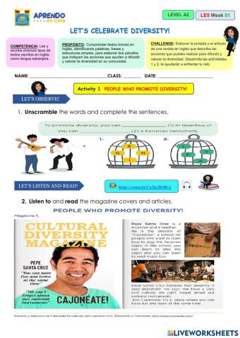 People who promote diversity!