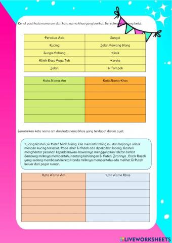 Kata nama am dan kata nama khas