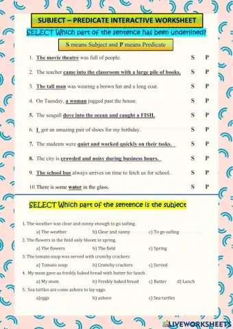 Vi grammar - subject - predicate ws 1