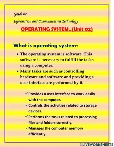 Operating system