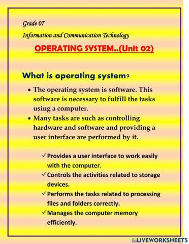 Operating system