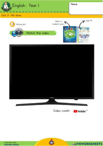 English  Y1 - Pet show 11