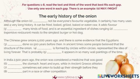 The early history of the onion - C.F. U2 WB