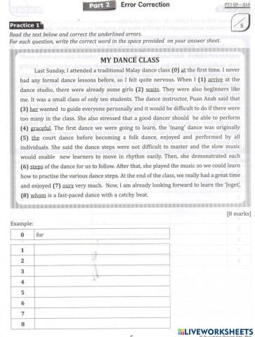 Part 2: error correction