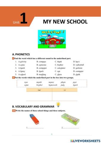 Tieng Anh 6 -  Unit 1 (Big4)