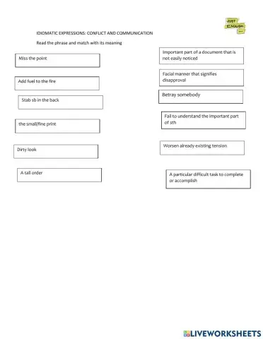 Arguments & conflict