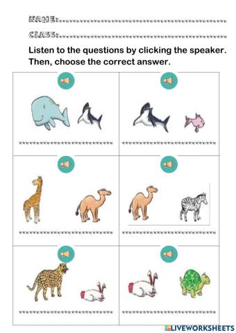 Comparative adjectives (animals) get smart plus 4 module 8