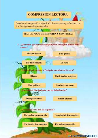 LAS HABICHUELAS MÁGICAS