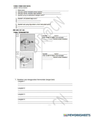 Haba, Suhu dan Termometer