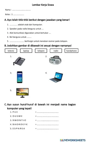 Komputer BAB 1 Kelas 1