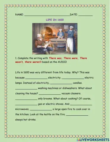 LISTENING TEST- There was-There were