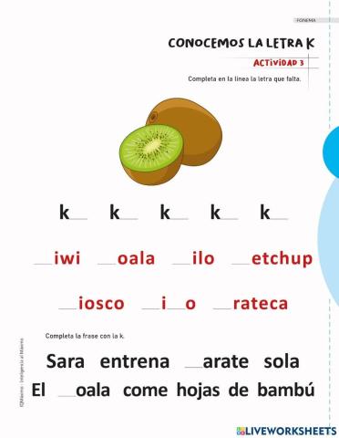 Actividad 3 letra K