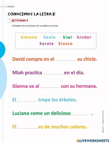 Actividad 8 letra k