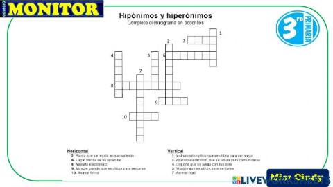 Hipónimos - Hiperónimos