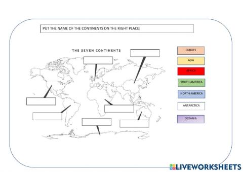 The seven continents