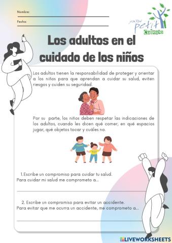 Los adultos en el cuidado de los niños