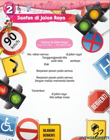 Santun  di jalan raya 5ik