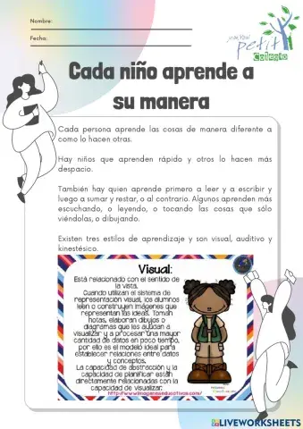 Cada niño aprende a su manera