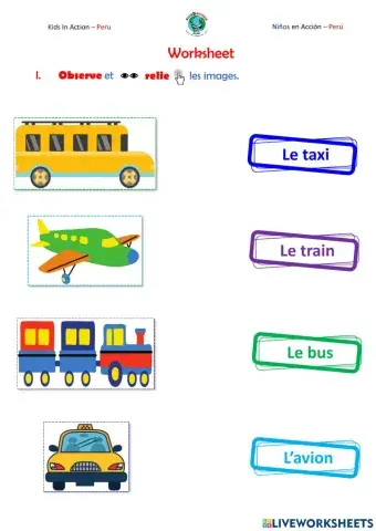 ENFANTS 6 - Leçon 2 - (1) Les transports