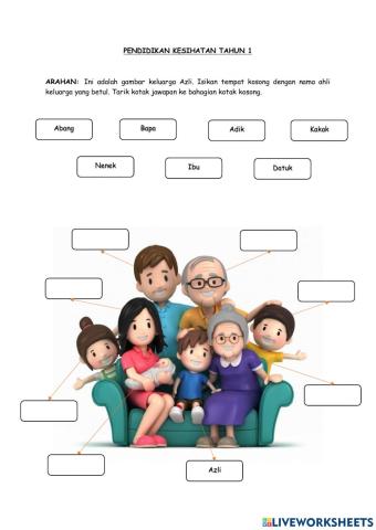PK Tahun 1 (Keluarga Saya)