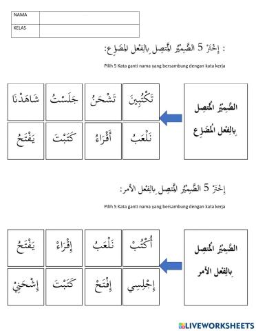 الضمير المتصل