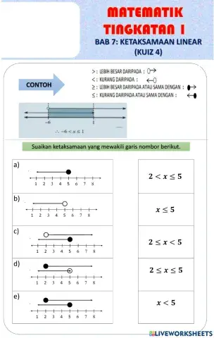 Bab 7: Ketaksamaan linear