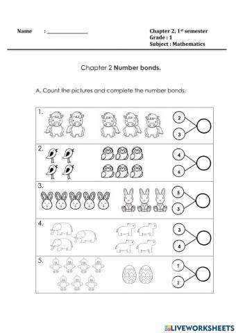 G2 Math Number Bonds