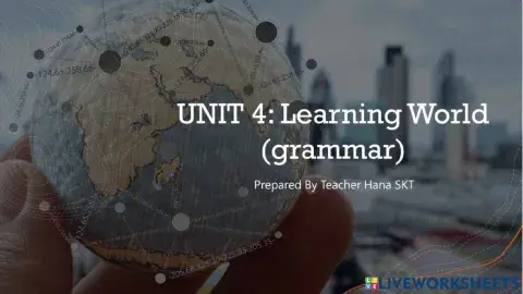 Unit 4 learning world grammar