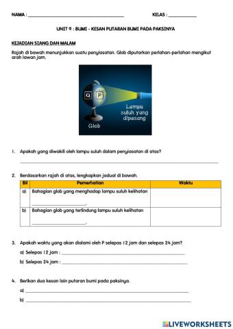 Kejadian siang & malam