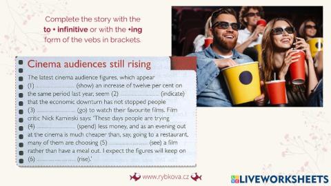 CInema (gerund or infinitive)