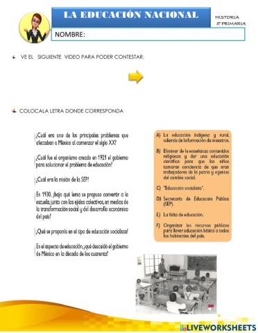 La educacion nacional