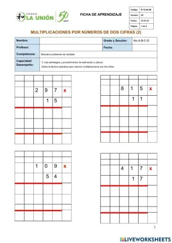 Multiplicaciones por dos cifras (2)