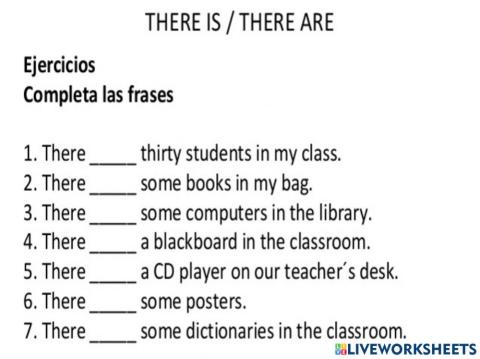 There is-there are