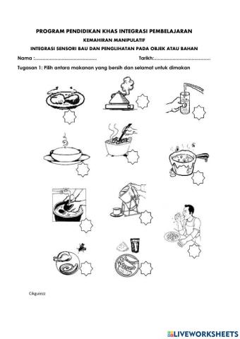 Membezakan makanan yang selamat dan tidak