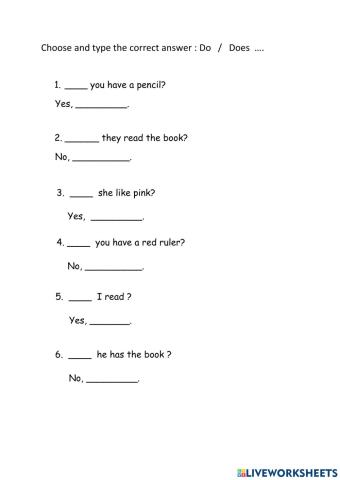 Unit 3 Pet Show ( Do - Does + Revision )