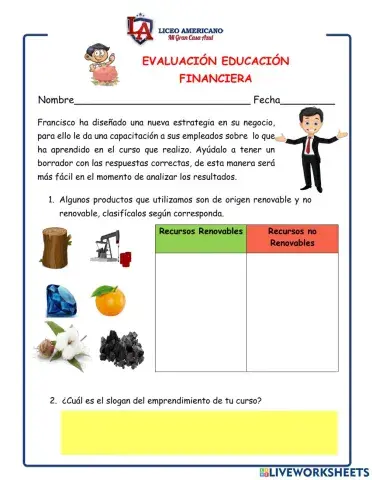 Evaluación finanzas