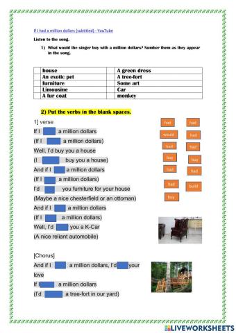 second conditional song 
