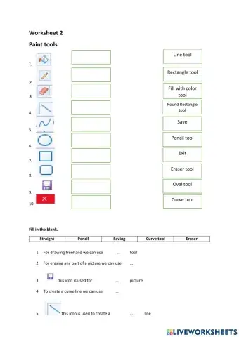 Worksheet 2 - Paint