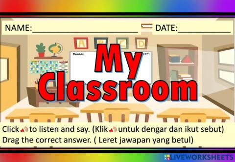 Things in the classroom- level 1