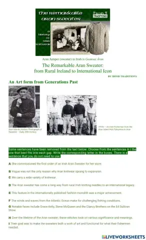 The Remarkable Aran Sweater