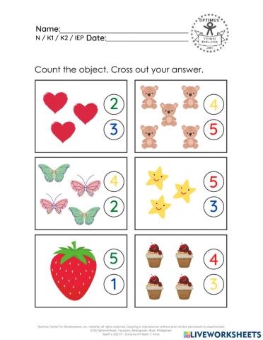 Counting 1-5