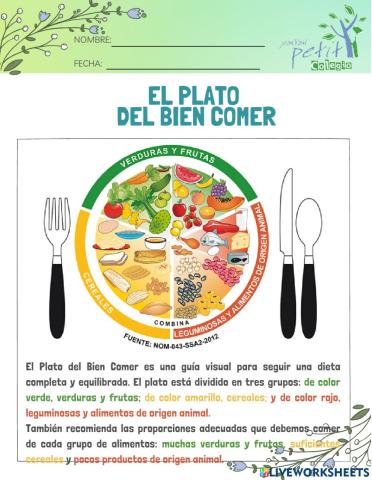El plato del bien comer