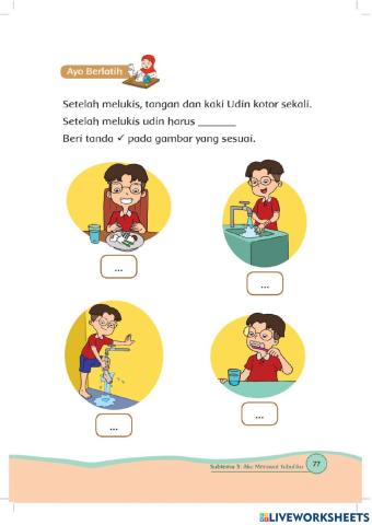 Kelas 1 Tema 1 Halaman 77, 80, 81